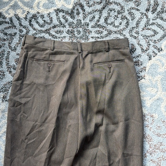 Vintage Haband Executive Division Men’s Dress Pants Brown 36x27 - Picture 5 of 5